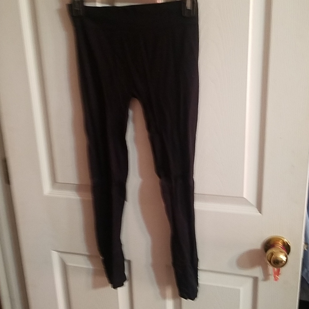 Leggings, black cropped
